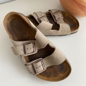 Birkenstock Arizona Suede Taupe - Size 36